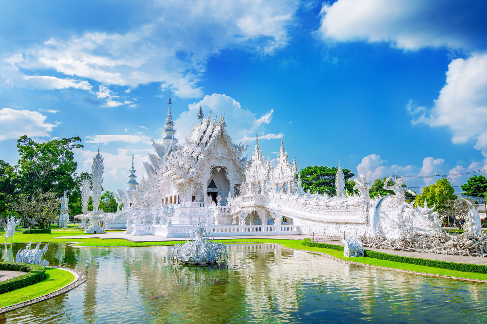 Wat Rong Khun temple (White Temple) in Chiang Rai, Thailand